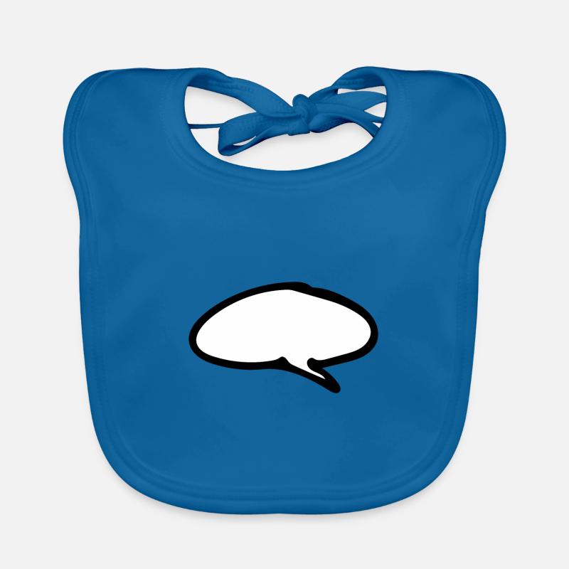 speech bubble Organic Baby Bibs
