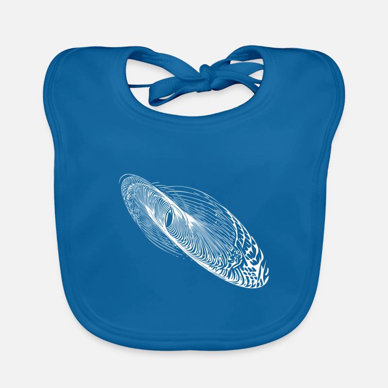 Ellipse abstraite de forme d’oscillation Bavoir bio Bébé