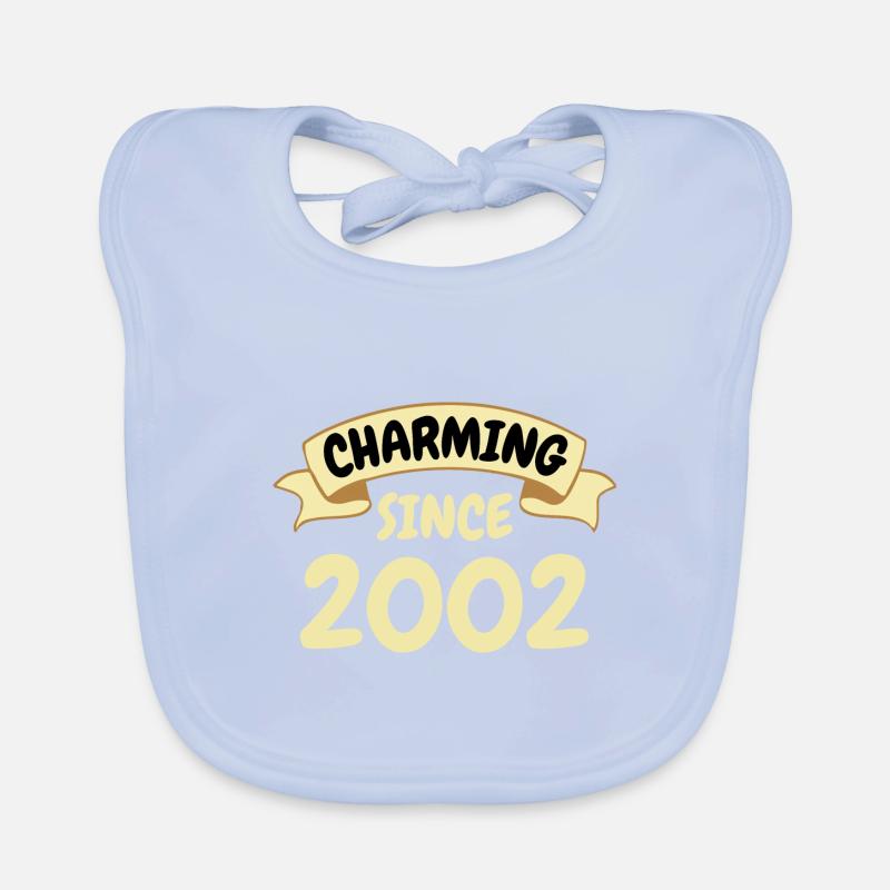 21. Geburtstag Geschenk Charmant seit 2002 Baby Bio-Lätzchen