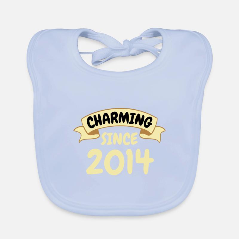 9. Geburtstag Geschenk Charmant seit 2014 Baby Bio-Lätzchen