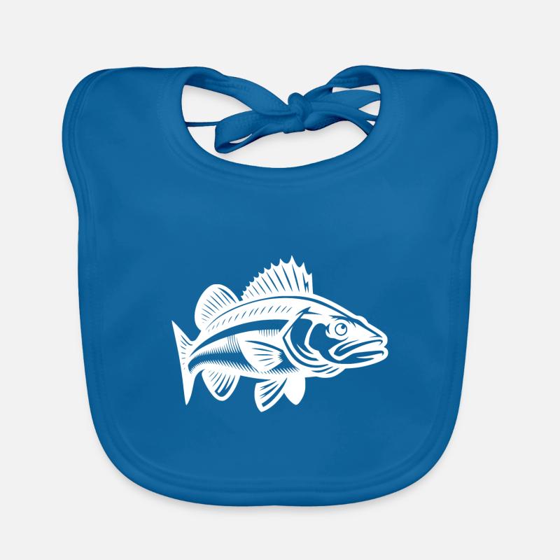 Poisson sandre élégant Bavoir bio Bébé