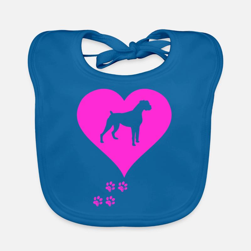 German boxer Organic Baby Bibs