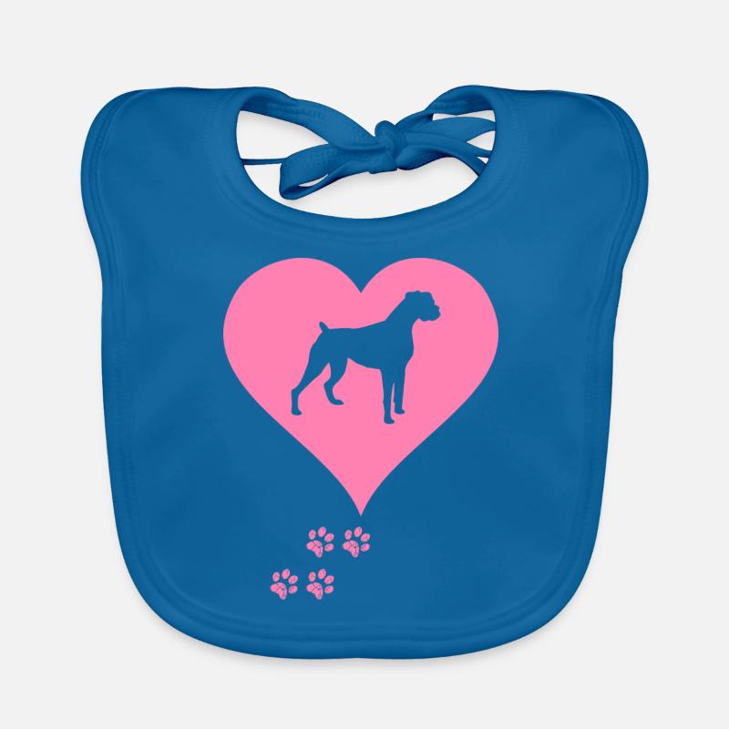 Deutscher Boxer Baby Bio-Lätzchen