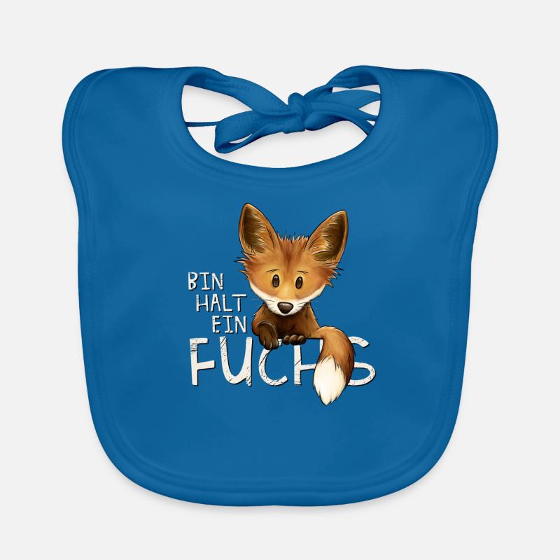Bin halt ein Fuchs verwegen lustiges Statement Baby Bio-Lätzchen