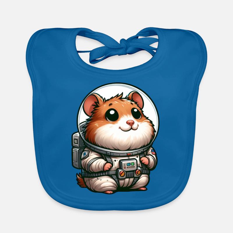 Hamster cochon d’Inde astronaute dans l’espace Bavoir bio Bébé