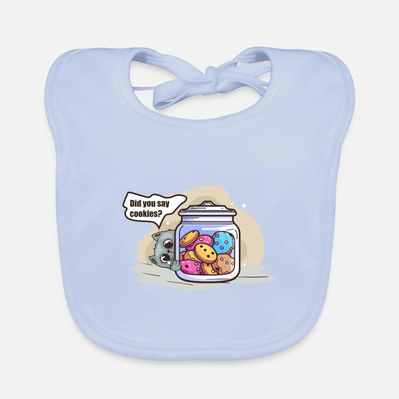 Cat & Biscuits: A Perfect Duo Organic Baby Bibs