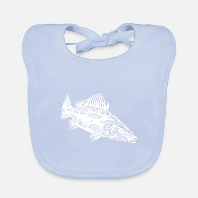 Predator Zander for Hobby Predator Anglers Organic Baby Bibs
