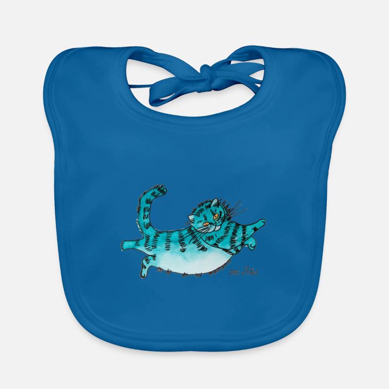 blaue Fluffy Baby Bio-Lätzchen