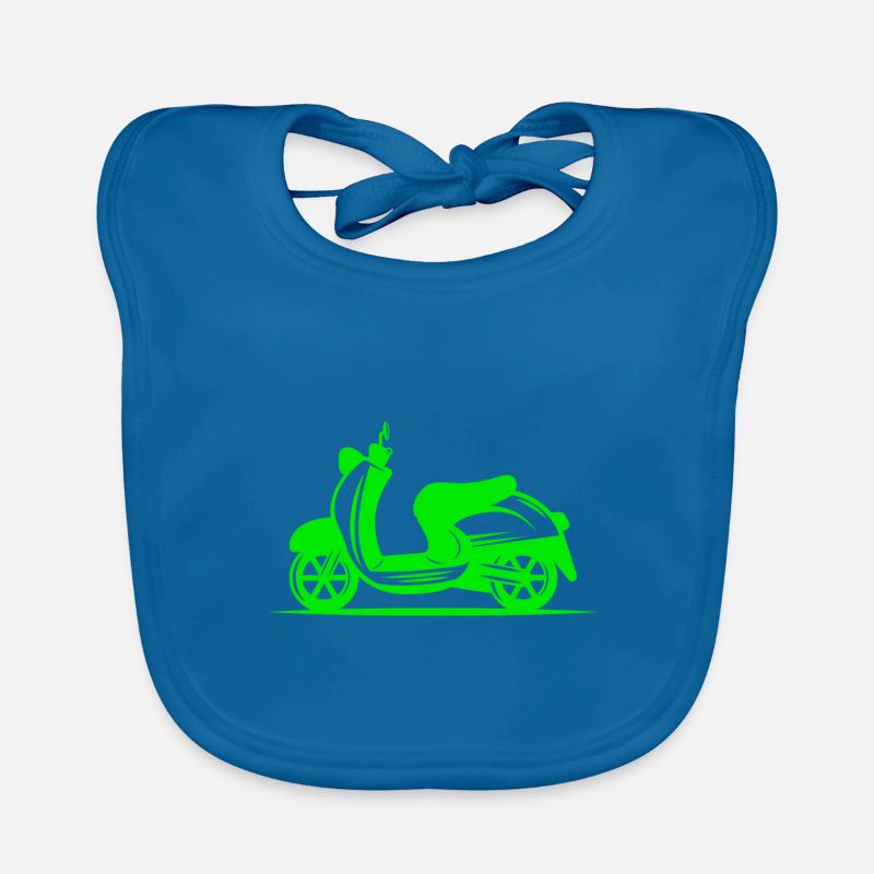 Mofa - Motorroller - Moped Baby Bio-Lätzchen