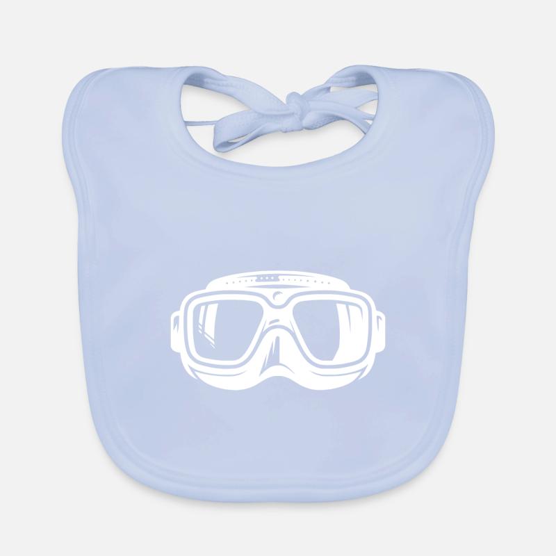 Masque de plongée Silhouette Logo Style Bavoir bio Bébé