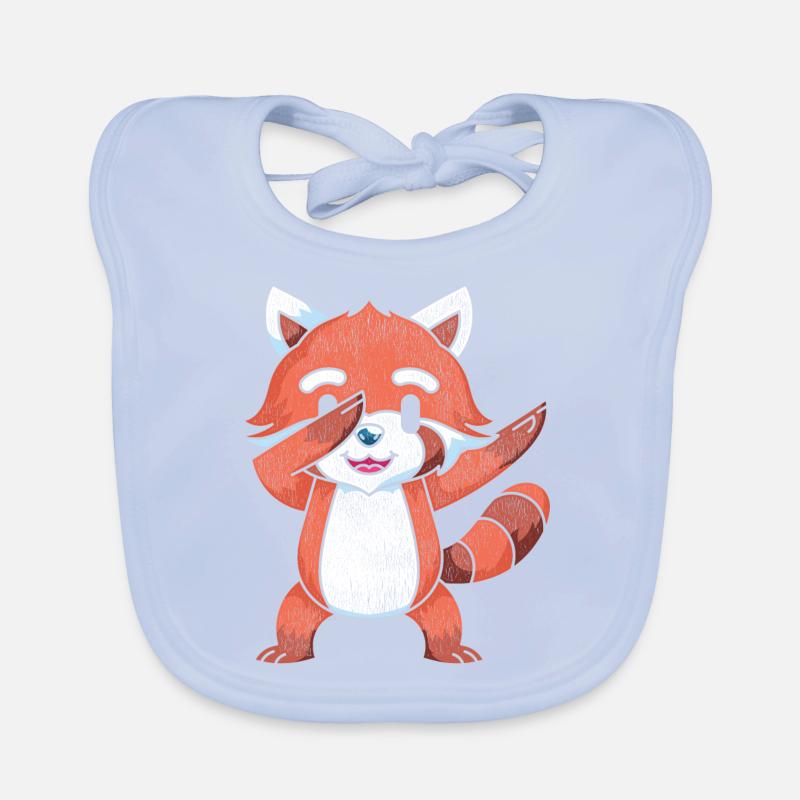 Dabbing Panda rouge Bavoir bio Bébé
