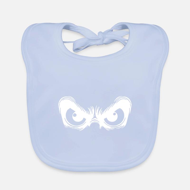 Observer les yeux avec un regard fixe Bavoir bio Bébé