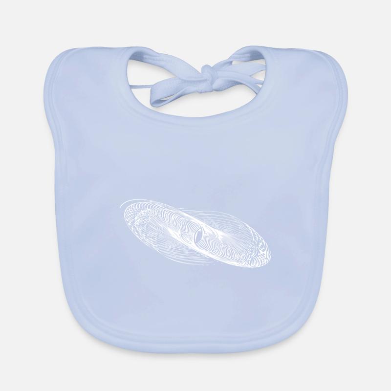 Lignes de cercle géométriques Ellipses Bavoir bio Bébé