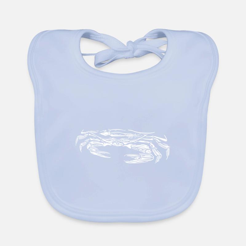 Petit crabe vorace crabe de plage avec ciseaux Bavoir bio Bébé