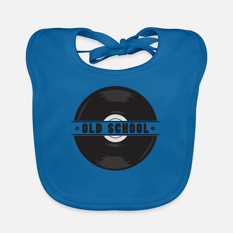 Vinyl record gift music old school Organic Baby Bibs
