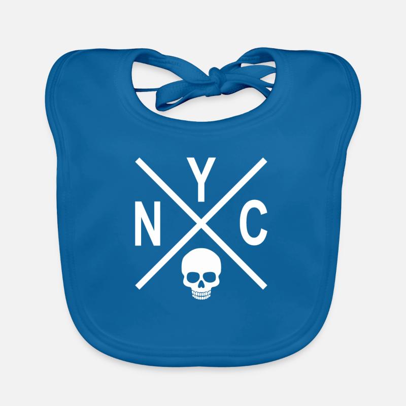NYC Skull Organic Baby Bibs