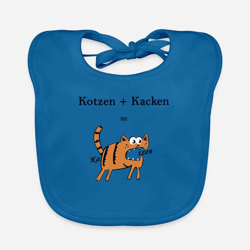 Kotzen + = chats Merde. Idée de cadeau drôle Bavoir bio Bébé