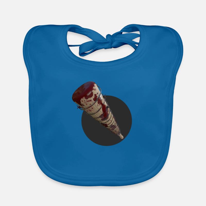 Baseball bat with barbed wire Organic Baby Bibs