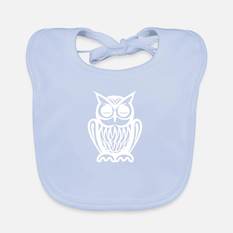 Chillmodus Eule Baby Bio-Lätzchen