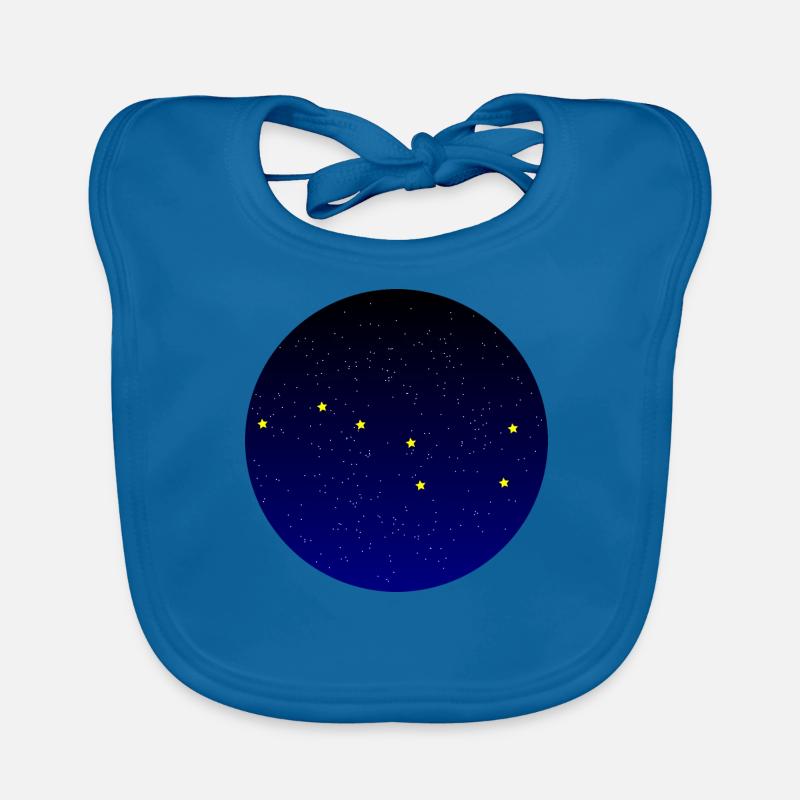 BIg dipper - Bavoir bio Bébé - bleu paon