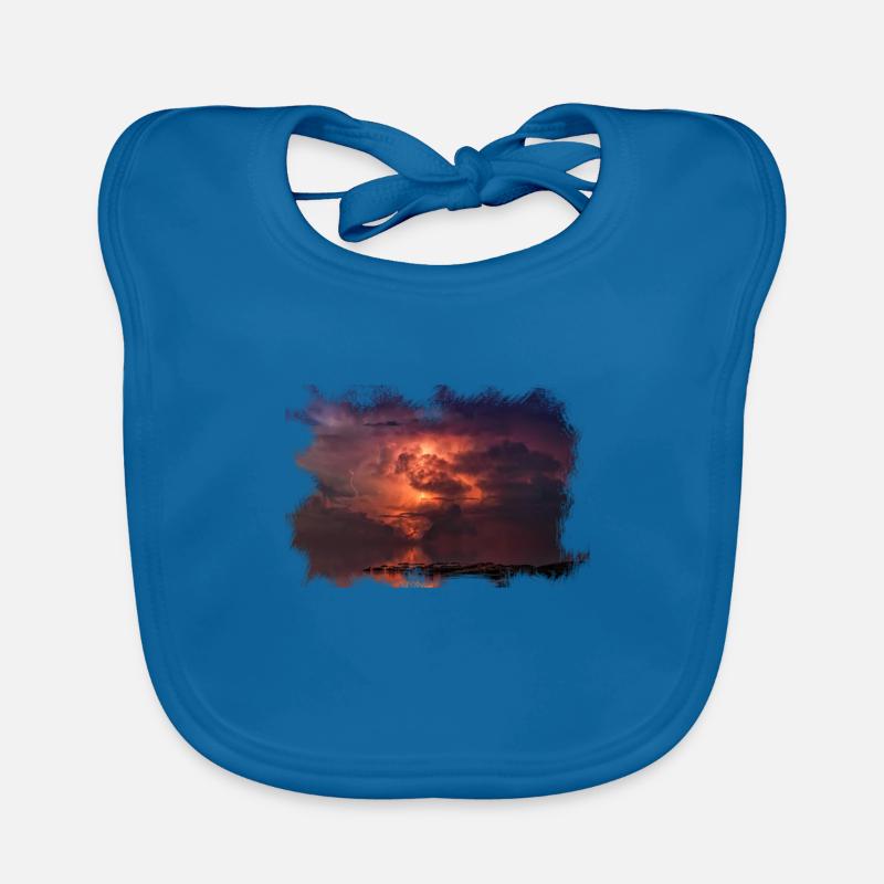 Scratched 'Thunder' Organic Baby Bibs