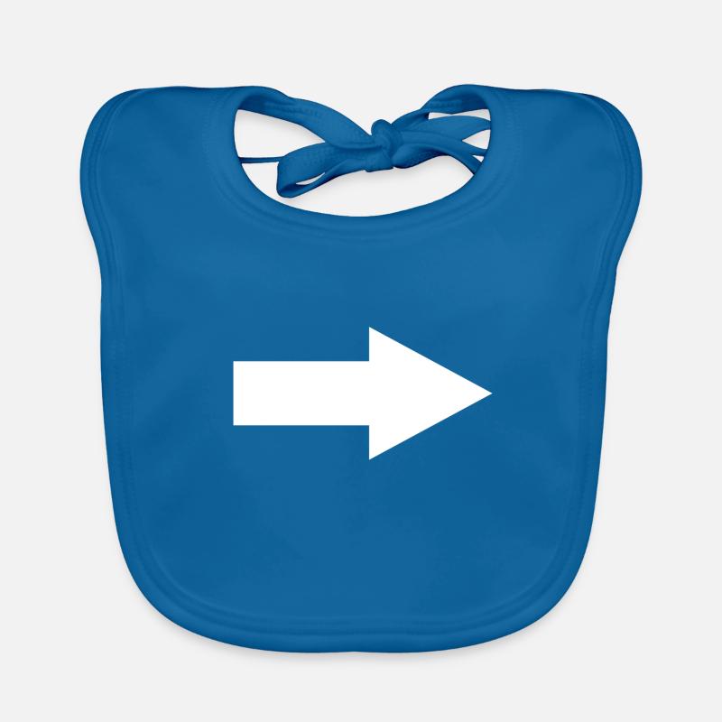 flèche - Bavoir bio Bébé - bleu paon