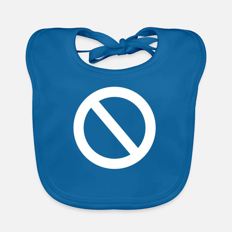 Non! - Bavoir bio Bébé - bleu paon