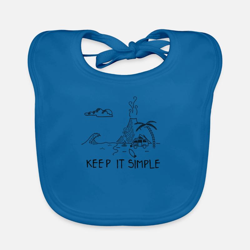 Keep it simple surfing Organic Baby Bibs