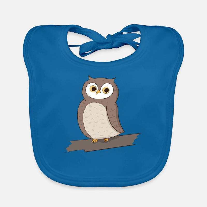 Eule Vogel Baby Bio-Lätzchen