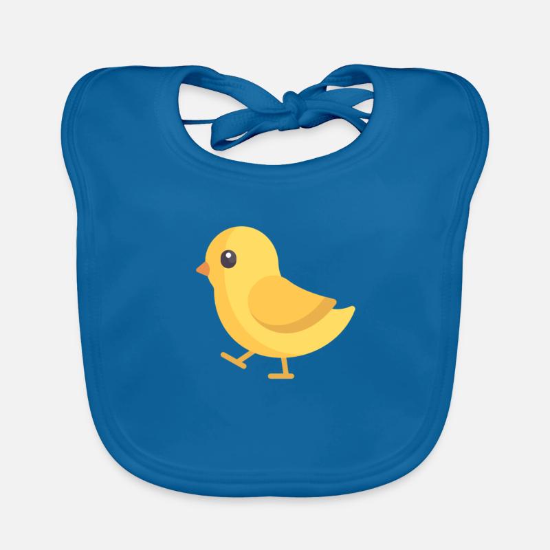 poussin jaune en cours d'exécution Bavoir bio Bébé