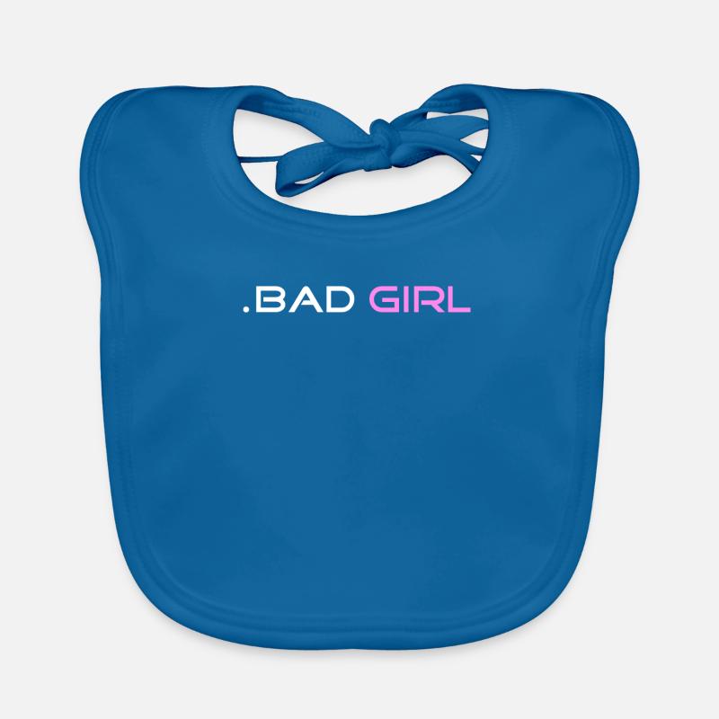 bad girl gift gift idea cool black Organic Baby Bibs
