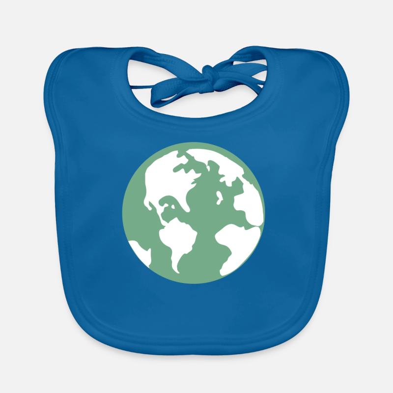 Weltkugel Globus Geschenk Geschenkidee Baby Bio-Lätzchen