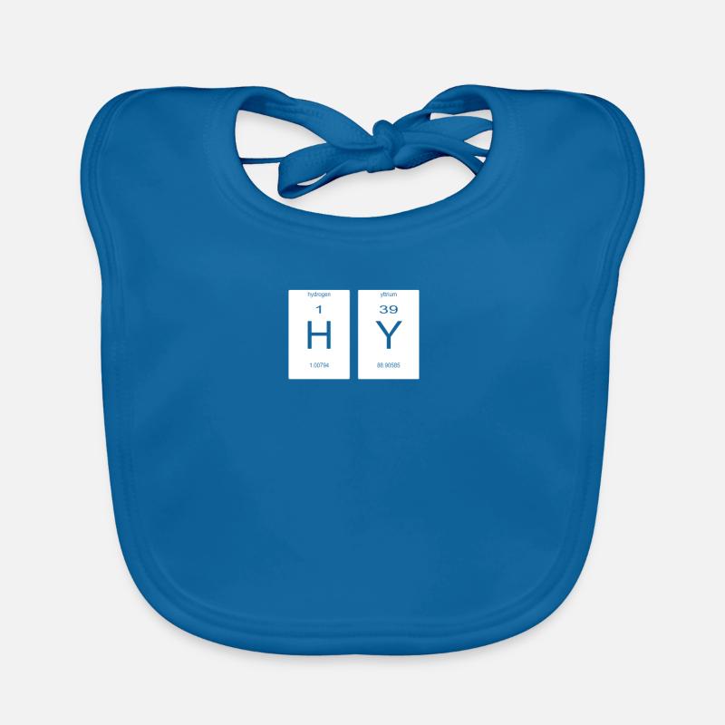 hy periodic table programming nerd Organic Baby Bibs