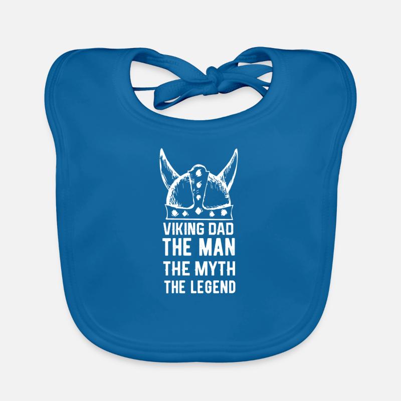 Wikinger Vikings Vater Geschenk Baby Bio-Lätzchen
