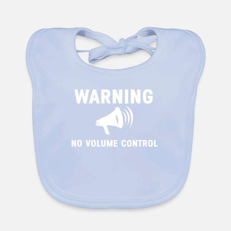 No volume control Babyshirt Screamer's Gift Organic Baby Bibs