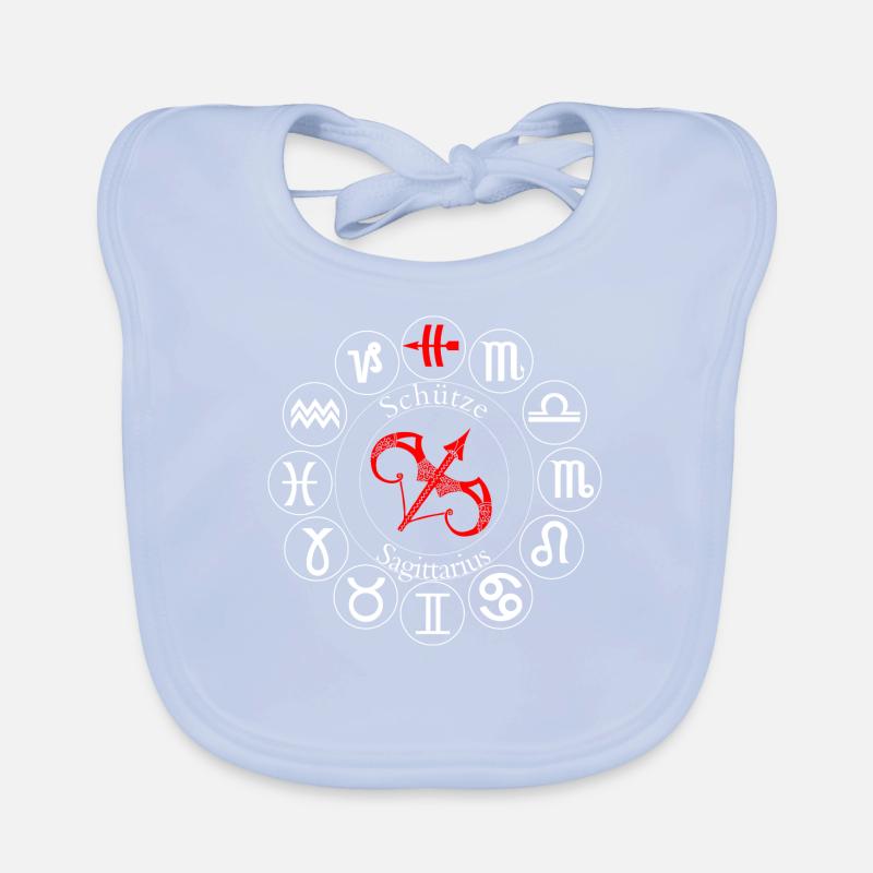 Zodiac Sagittarius Organic Baby Bibs