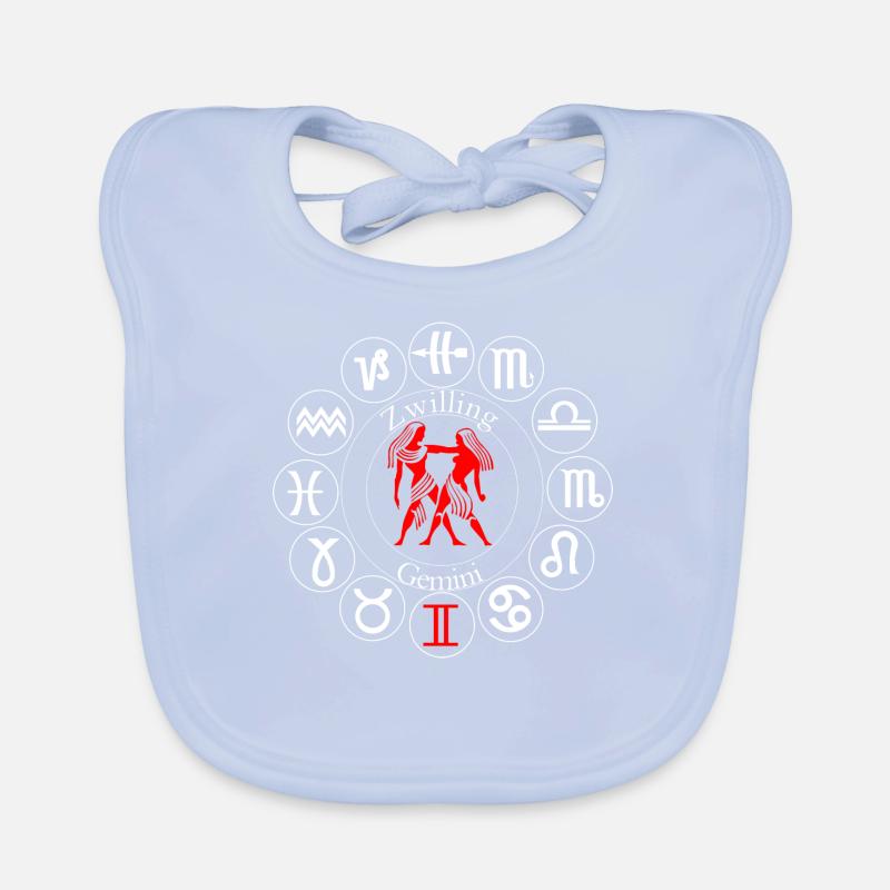 Sternzeichen Zwilling Baby Bio-Lätzchen
