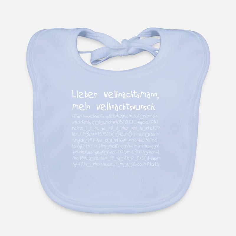 Weihnachtswunsch URL Baby Bio-Lätzchen