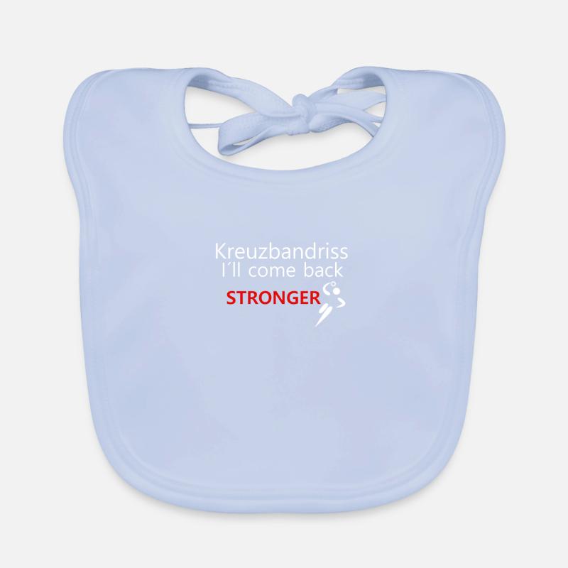 Cruciate Band Come Back Stronger Gift Idea Organic Baby Bibs