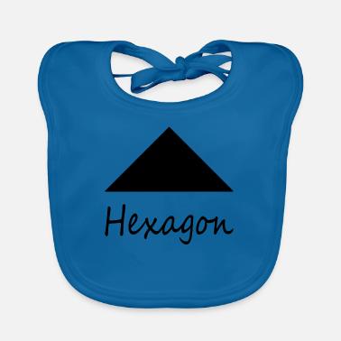 Forma esagonale errata Bavaglino ecologico per neonato