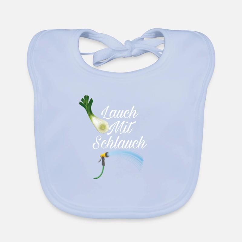 Leek with hose, gift idea Organic Baby Bibs