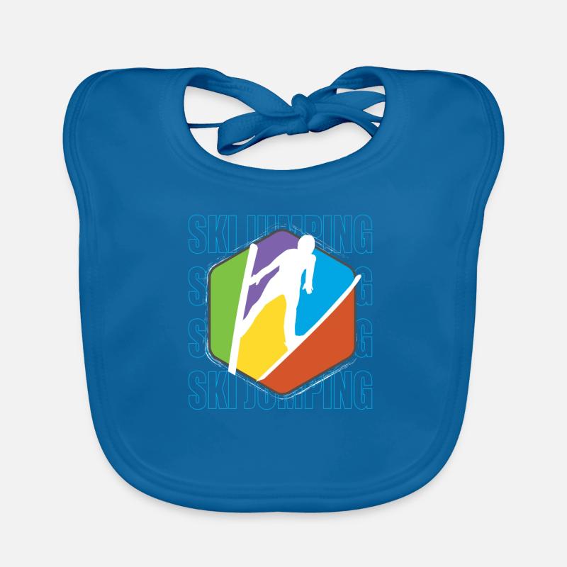 Ski jumping Organic Baby Bibs