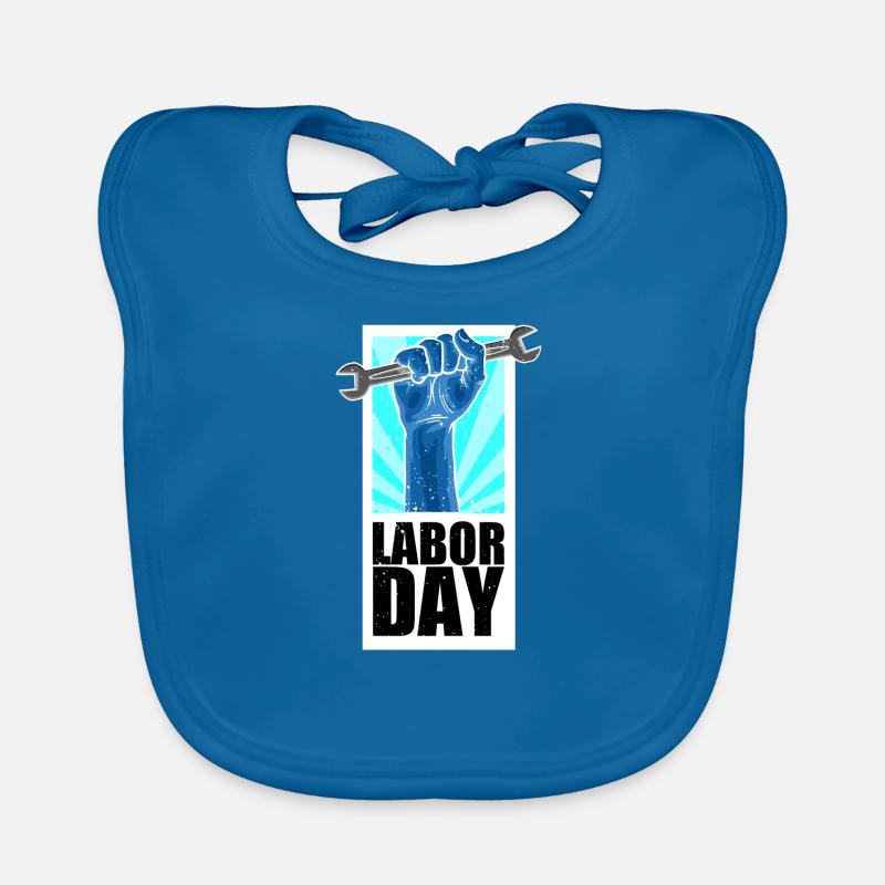 Labor Day Labor Day Holiday Organic Baby Bibs