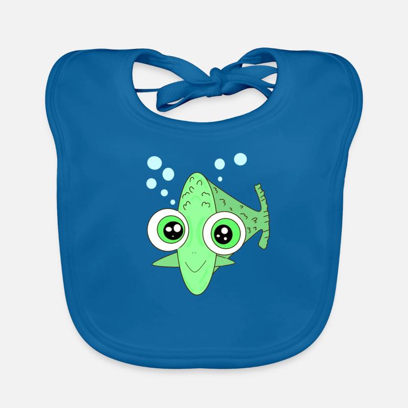 Fish Fish Glubschaugen Comicstyle Aquaristics Organic Baby Bibs