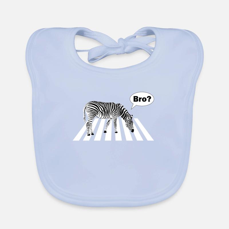 Zebra Zebrastreifen Bruder Baby Bio-Lätzchen
