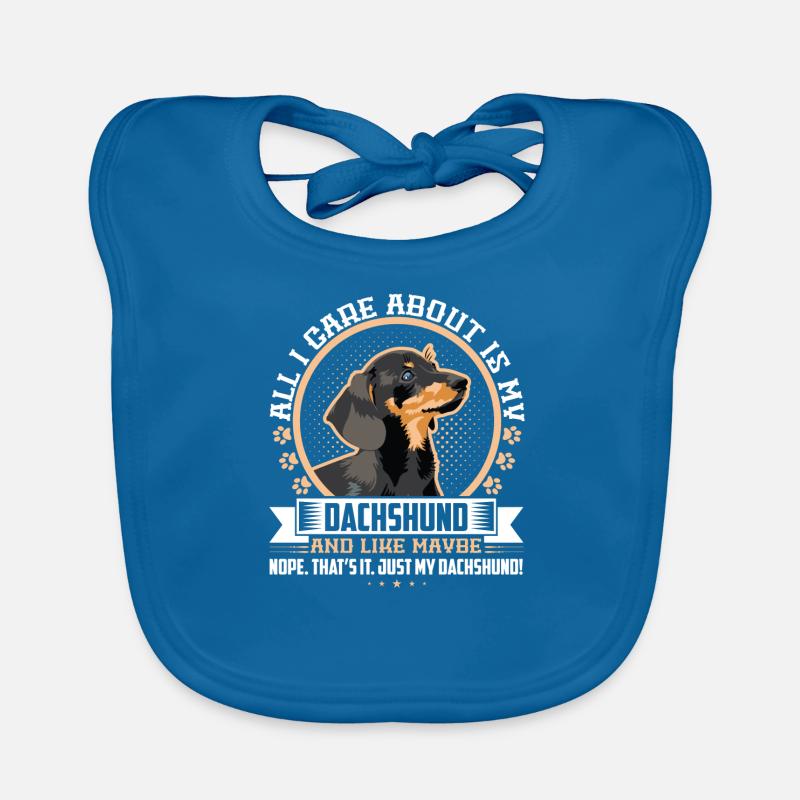 Dachshund Dackel dachs dackel Geschenk Baby Bio-Lätzchen