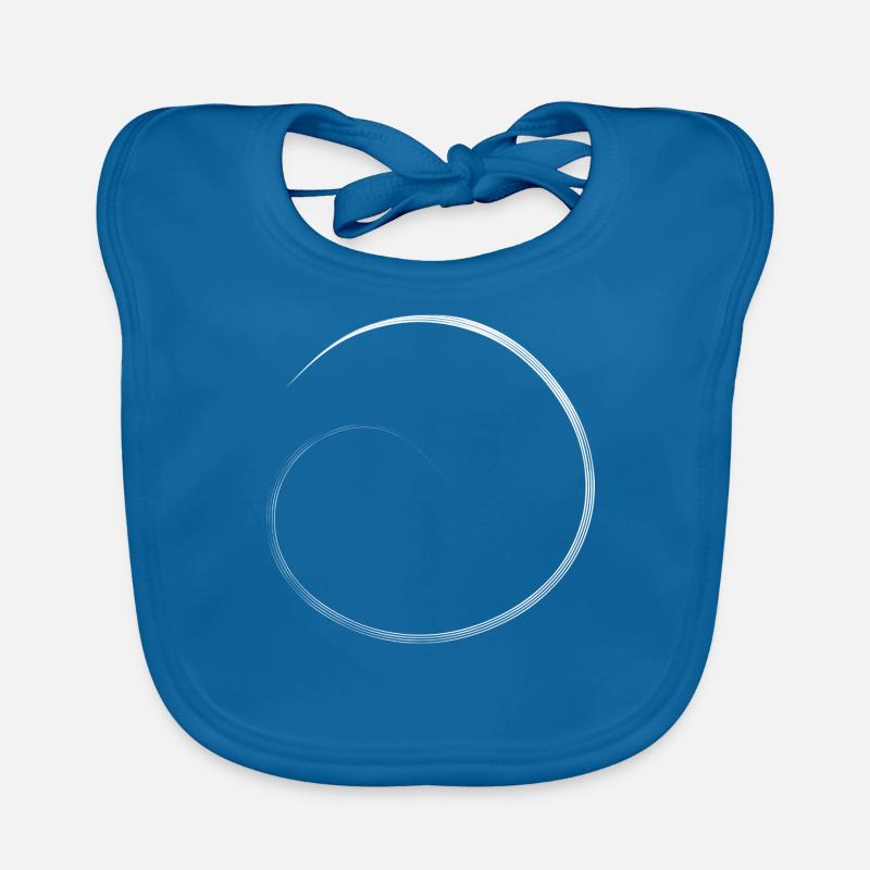 Cadeau blanc cercle Bavoir bio Bébé