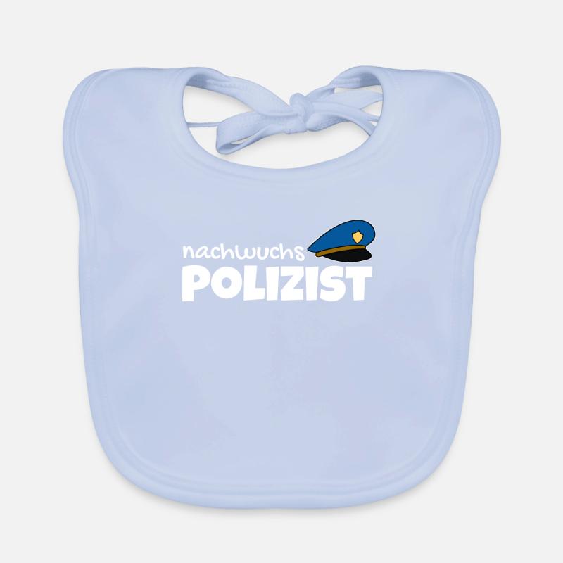 nachwuchs polizist Polizei Kind Baby Geschenk Baby Bio-Lätzchen