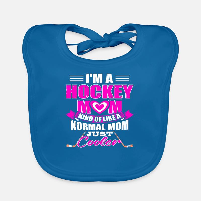 Hockey Mamma Spieler Puck Geschenkidee Geschenk Baby Bio-Lätzchen