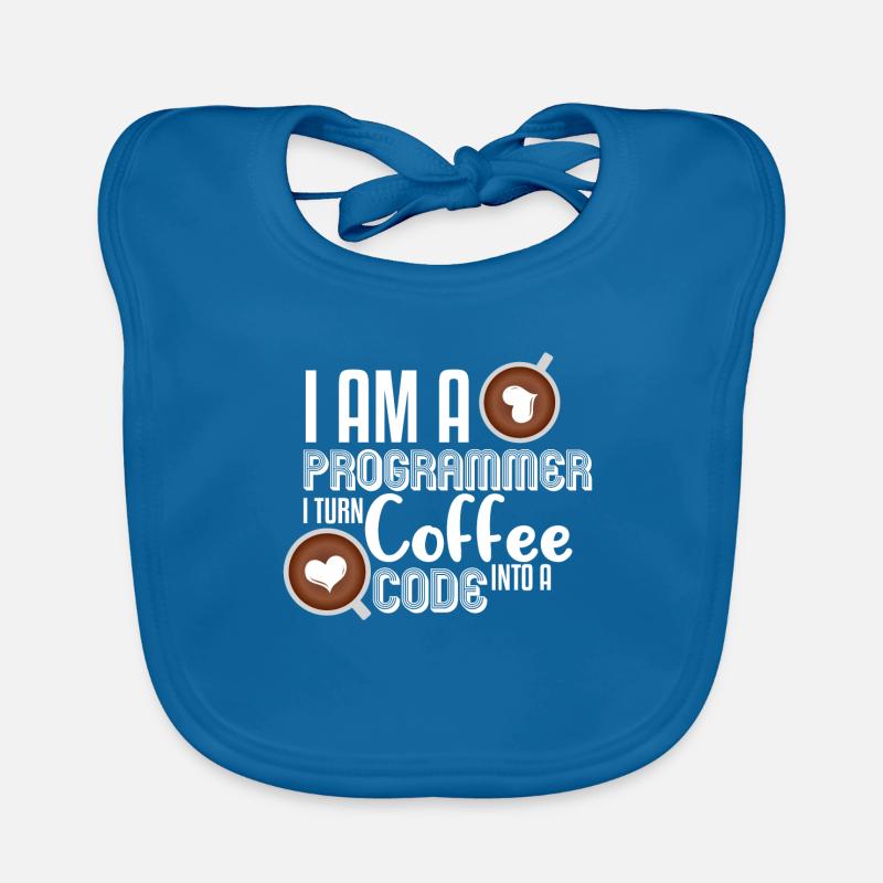 Programmer coffee Organic Baby Bibs